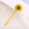 Wholesale of small Daisy multi-color spray-painted European and American fashion forest-style pearl water diamond hair clips and bangs clips for goddess casual matching accessories Specification image